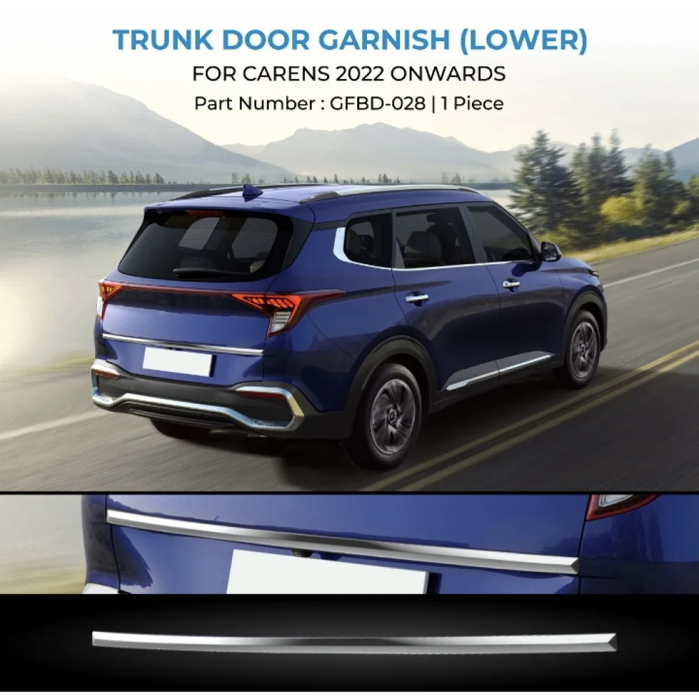 Buy Kia Carens Trunk Door Garnish Lower Car Accessories Online